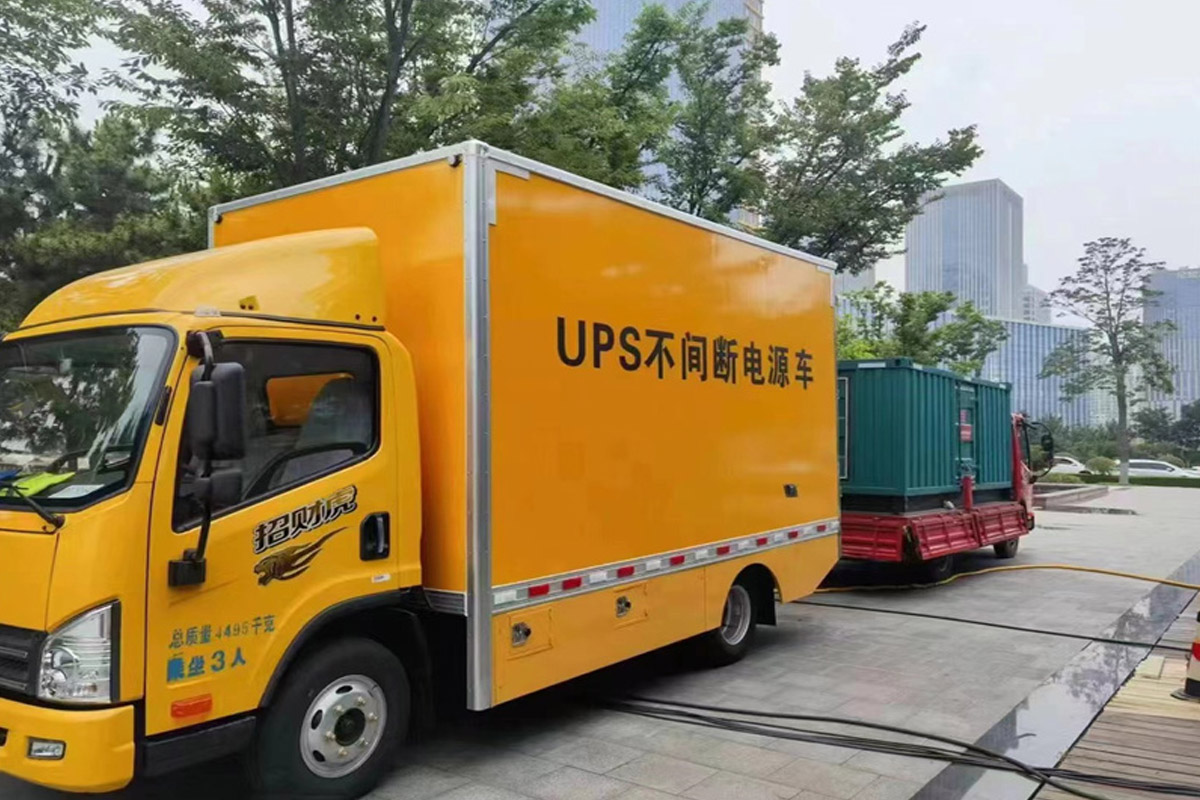和硕发电机租赁施工现场